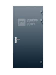 Противопожарная дверь EI-15 одностворчатая из алюминиевого профиля ДП-580